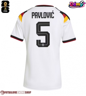 Německo Aleksandar Pavlovic #5 Domácí Dres pro Dámy MS 2026 Krátkým Rukávem